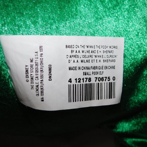 Disney Winnie the Pooh as Elf 13" Christmas Plush Stuffed Toy Holidays - Picture 6 of 6